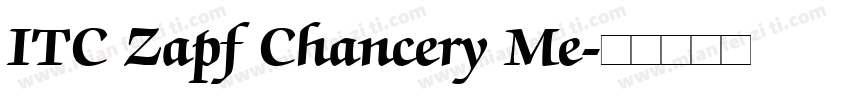 ITC Zapf Chancery Me字体转换